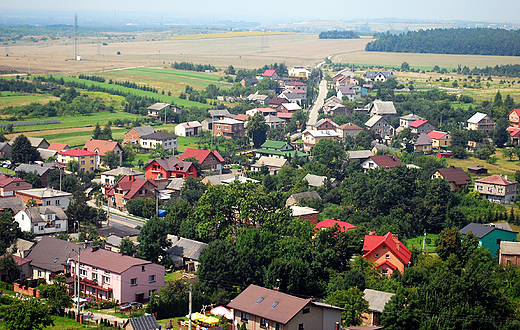 Ogrodzieniec. Widok na Podzamcze.