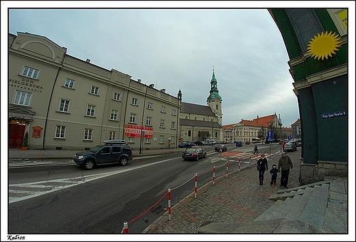Kalisz - plac Jana Pawa II widziany od strony placu Kiliskiego ... FishEye 8mm