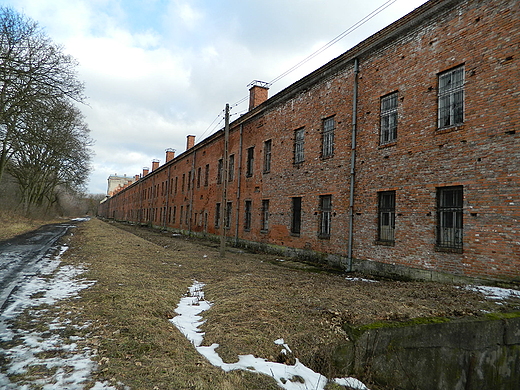 Modlin. Twierdza. Koszary wojskowe. Widok od strony pnocnej.