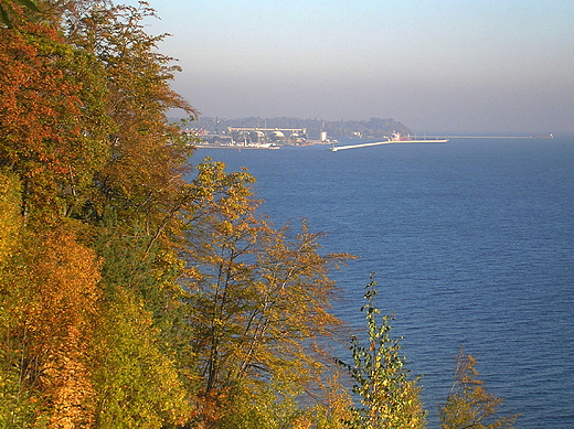 Jesienny widok na Gdynie i Zatok Gdask