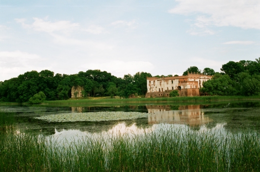 Zamek nad stawem