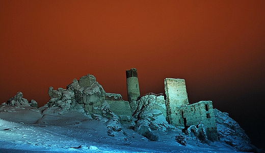 Zamek w Olsztynie...noc
