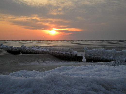 Poranek nad Zatok Gdask.