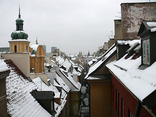 Warszawa. Dachy Starwki.