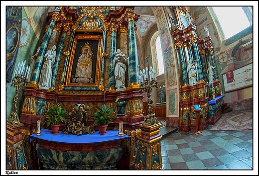 Kalisz - wntrze kocioa pobernardyskiego_ obecnie OO. Jezuitw