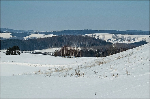 Zimowa wiosna w Suwalskim Parku Krajobrazowym.