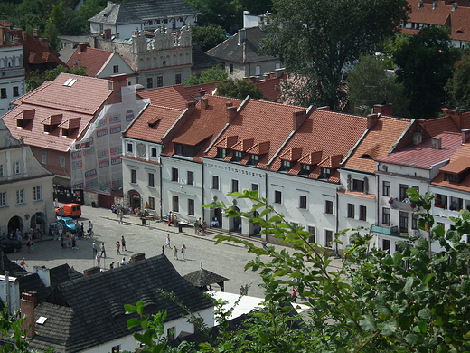 widok na Rynek z Gry Trzech Krzyy - Kazimierz Dolny