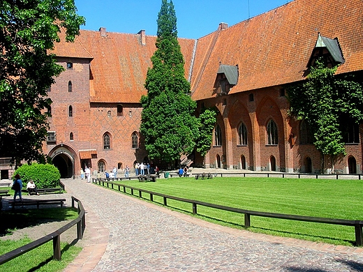 Wysoki zamek w krzyackiej warowni. Malbork