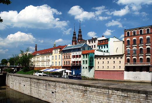 Opole. Fragment miasta zwany Opolsk Wenecj.