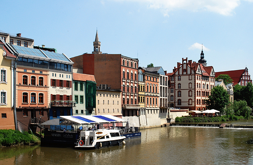 Opole. Fragment miasta zwany Opolsk Wenecj.