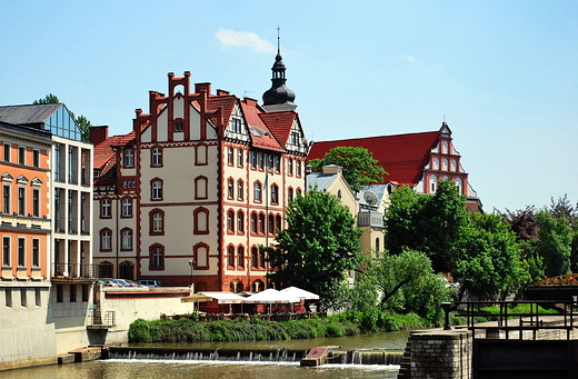 Opole. Widok na prawy brzeg Mynwki.