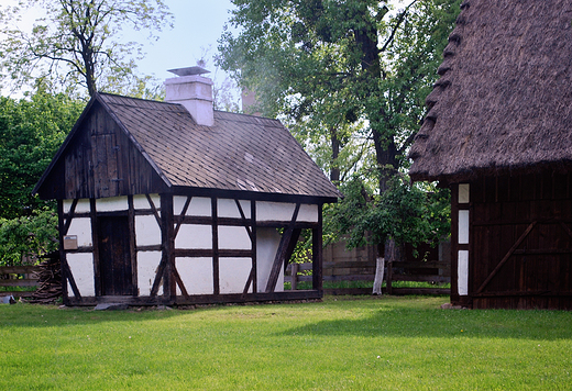 Opole-Bierkowice. Skansen Wsi Opolskiej. Zagroda ze Starego Lasu z XVIII wieku.