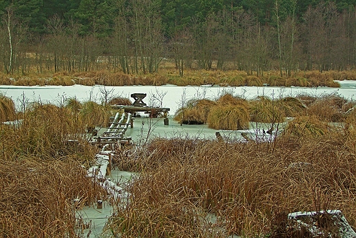 Pomost nad rozlewiskiem rz. Mtawy. Pia-Myn