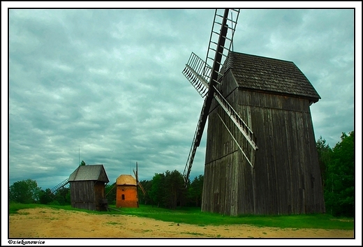 Dziekanowice - wiatraki w skansenie