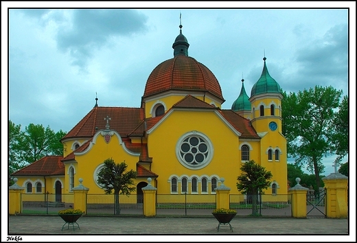 Nekla - zesp kocioa parafialnego z 1899-1901,koci w. Andrzeja Apostoa