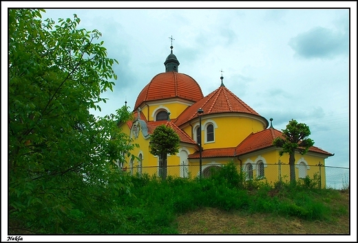 Nekla - zesp kocioa parafialnego z 1899-1901,koci w. Andrzeja Apostoa