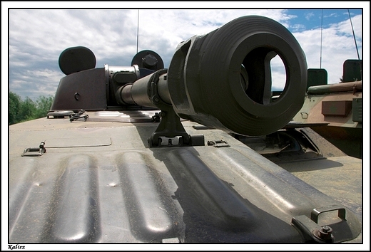 Kalisz - XI Piknik Militarny Kaliska Linia Maginota_ 122 mm haubica samobiena 2S1