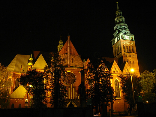 Gliwice. Koci w. Bartomieja noc