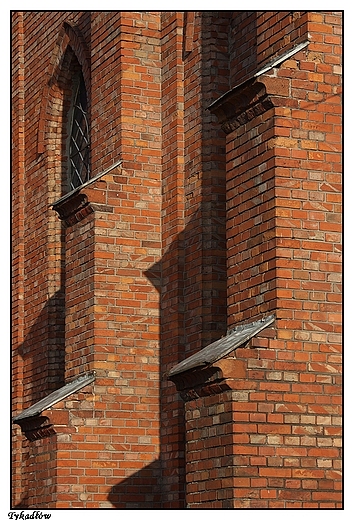 Gotycki kościół parafialny p.w. św. Katarzyny, szczegół architektoniczny. Tykadłów
