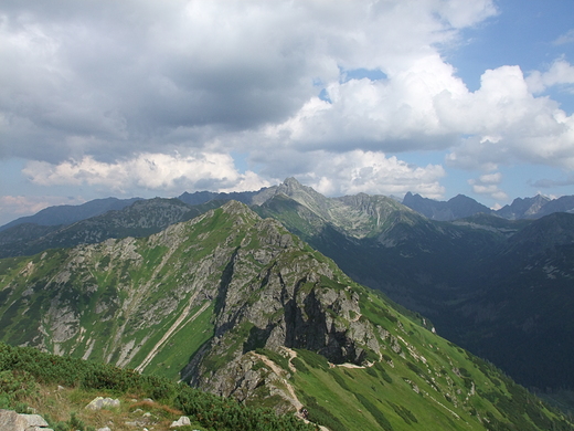 Tatry Wysokie z Suchych Wierchw.