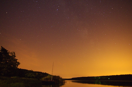 Jezioro Budziszewskie noc