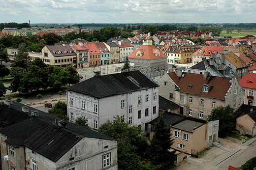 Widok z zamkowej wiey na centrum czycy