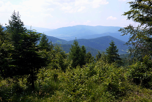 Beskid May. Widok na Magur z Gaikw.