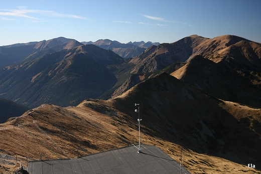 Widok z Kasprowego na Tatry Zachodnie jesie 2012