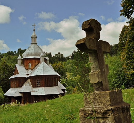 Bieszczady. Cerkiew w Hoszowie