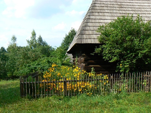 Zagroda chopska w skansenie Falkowa