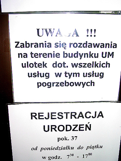 Kielce - zakaz w Urzdzie Miasta