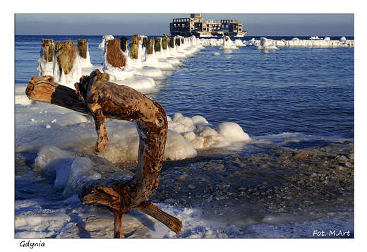 Gdynia - plaa zim na Babich Doach