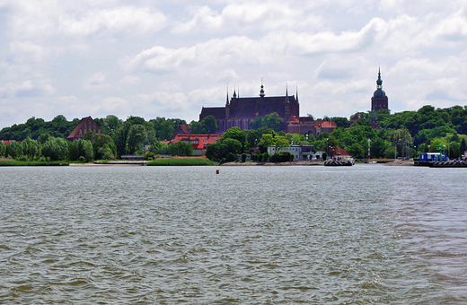 Frombork. Widok od strony Zalewu Wilanego.