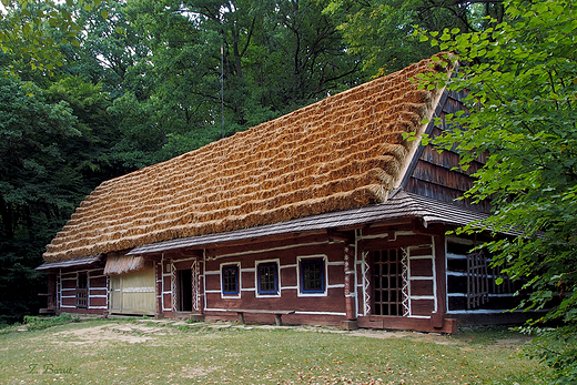 Muzeum Budownictwa Ludowego - zagroda jednobudynkowa z Komaczy 1885r.