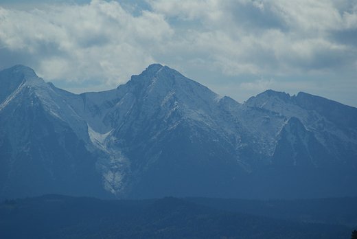 Widok Tatr ze Sokolnicy