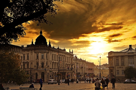 LUBLIN - widok na GRAND HOTEL z Placu Litewskiego