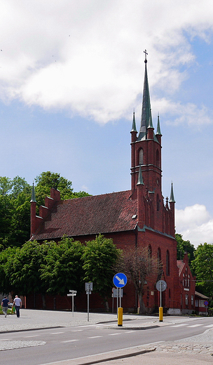 Frombork. Neogotycki koci w. Wojciecha.