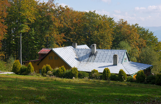 Hrobacza ka 828 m n.p.m.  Dom Turystyczno-Rekolekcyjny.