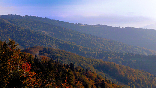 Beskid May. Widok na Magurk.