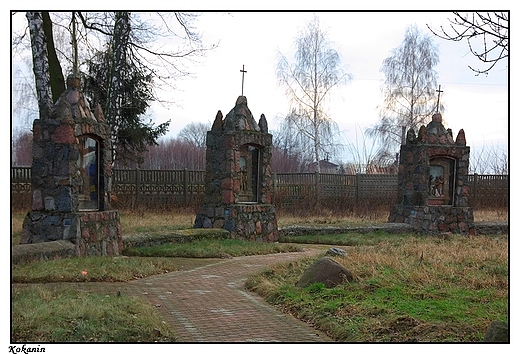 Kokanin - cmentarz parafialny, droga krzyżowa z 1895 roku