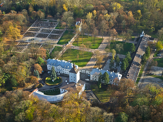 Park Radziwiowski z lotu ptaka. Biaa Podlaska