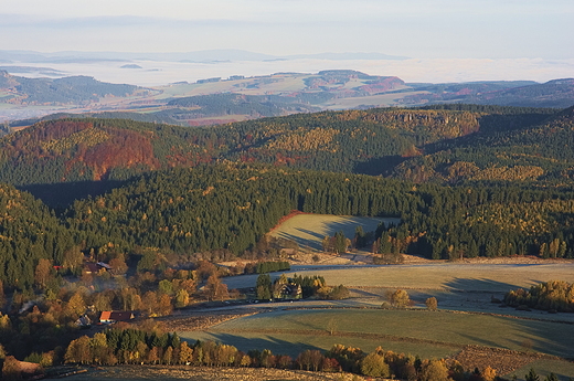 Widok w stron schroniska Pasterka ze Szczelica