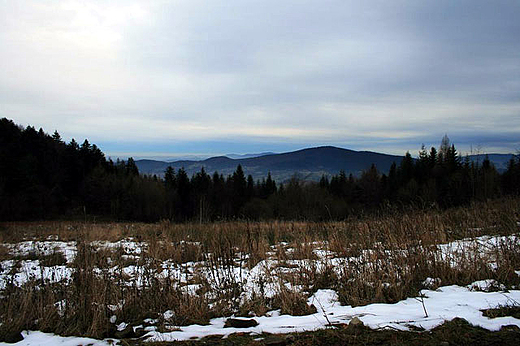 Widok na Beskid Wyspowy z Beskidu Makowskiego