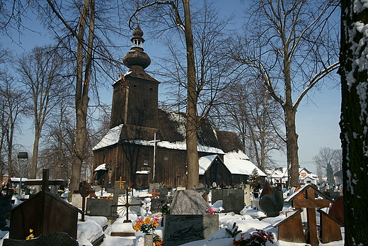 Koci w. Marcina - drewniany barokowy koci  w wiklicach