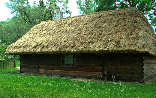 Muzeum w Russowie - stara chata w skansenie