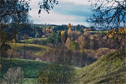 Suwalski Park Krajobrazowy jesieni.