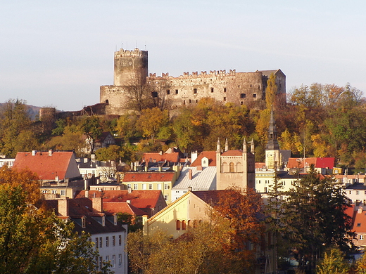 panorama z widokiem na zamek