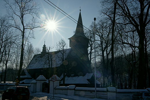 Gilowice - drewniany koci