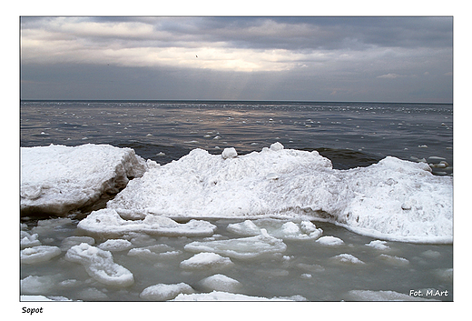 Sopot - zamarzajce morze