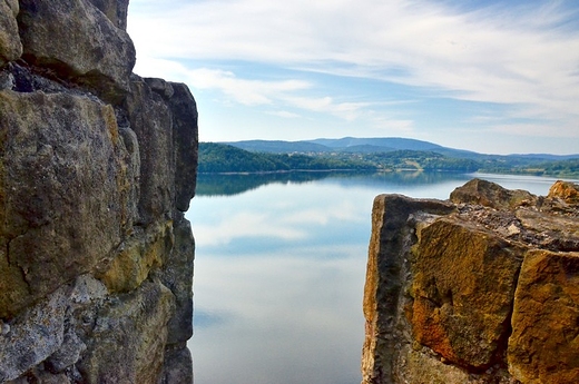 Jezioro Dobczyckie widok z zamku